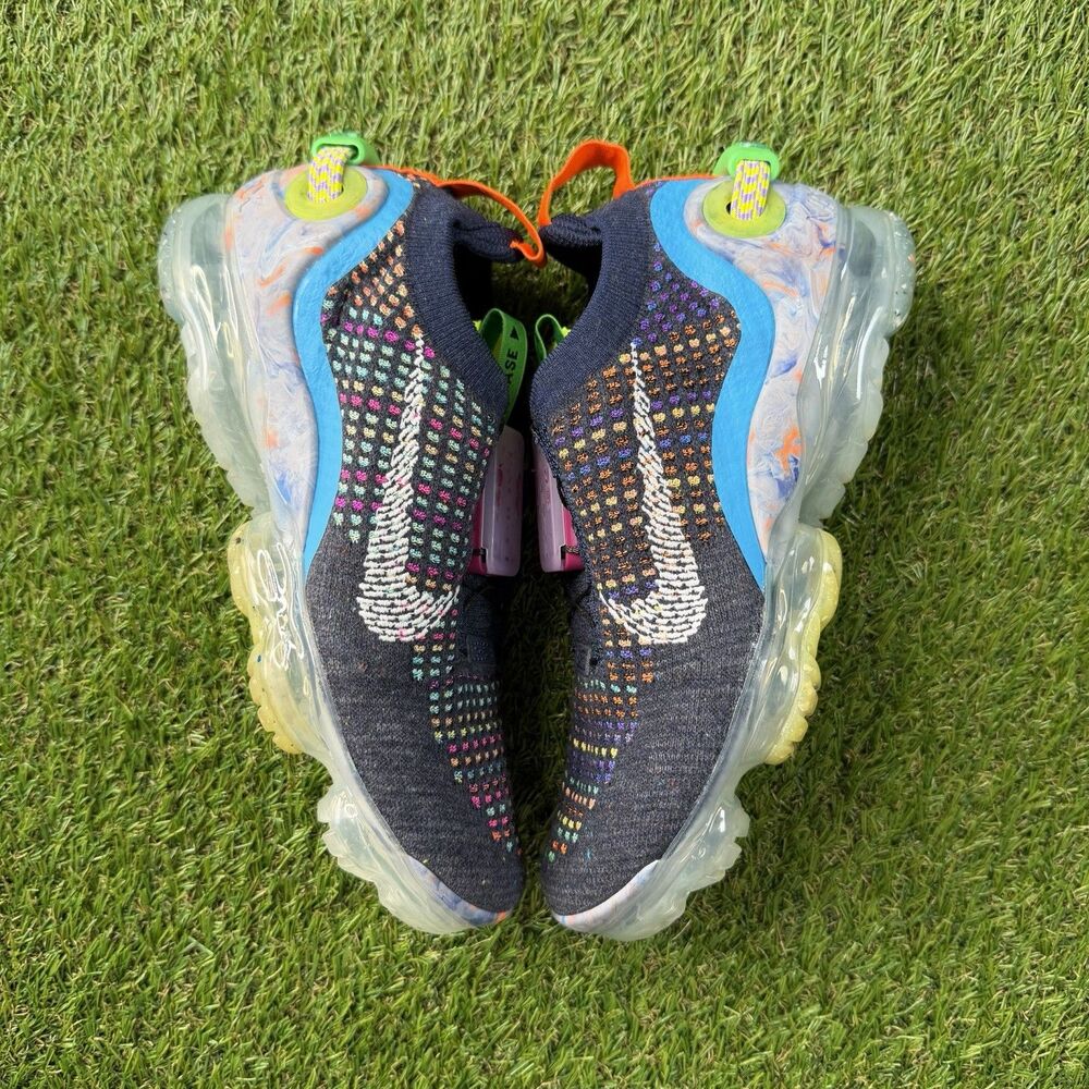 Nike Air VaporMax 2020 FK Flyknit Womens Size 6 Shoes Deep Royal Blue CJ6741-400